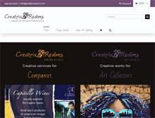 Tablet Screenshot of creatrixrealms.com